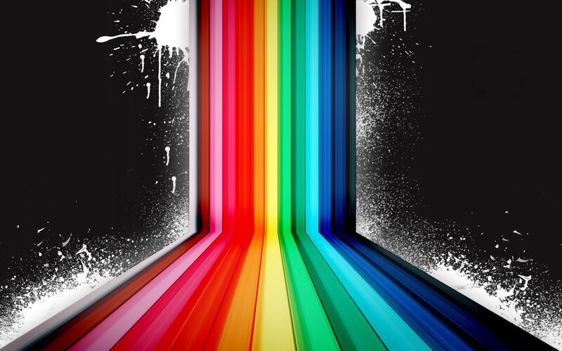 Rainbow Light Beams — Red, Dynamic
