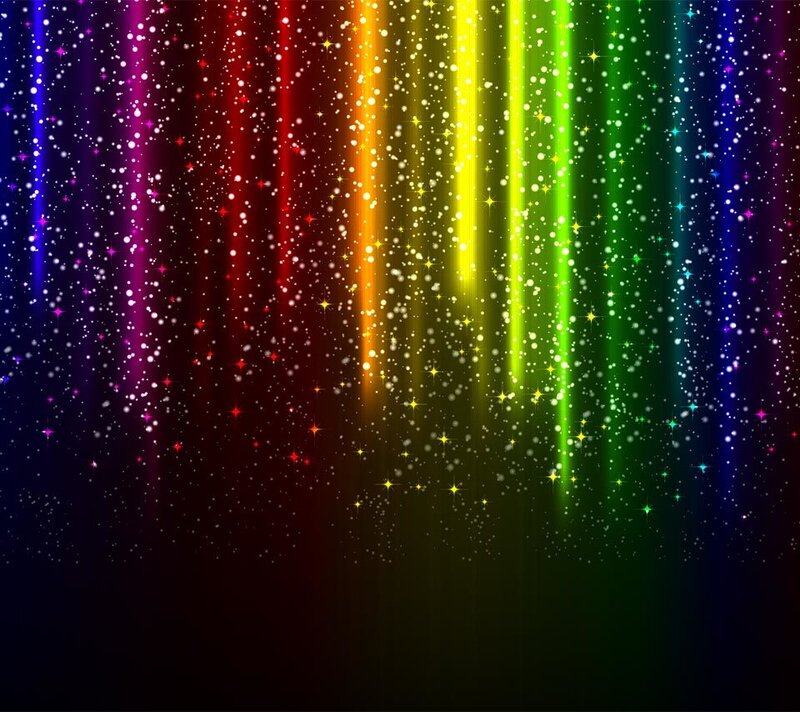 Rainbow Light Beams — Red