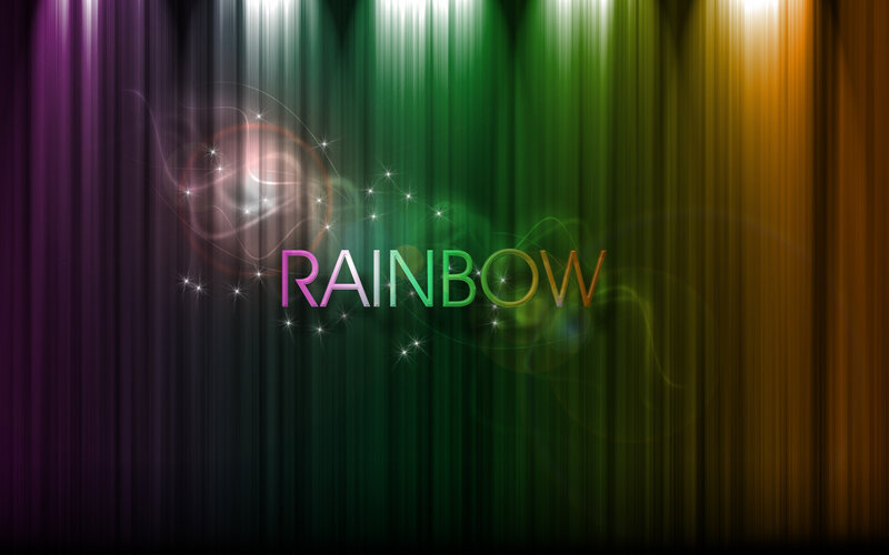 Rainbow light effects background