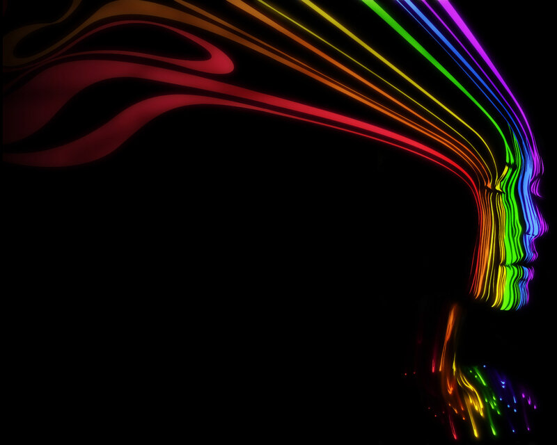rainbow light portrait