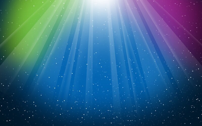 Rainbow Light Rays — Blue