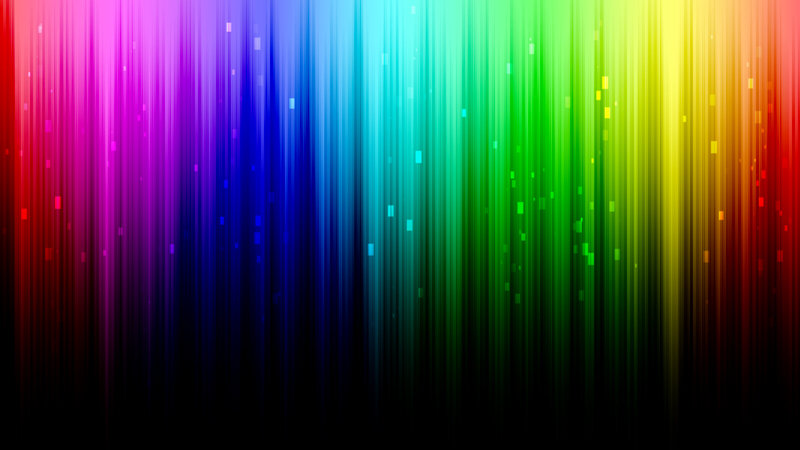 rainbow light streaks
