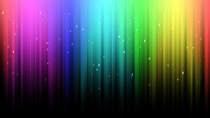 rainbow light streaks