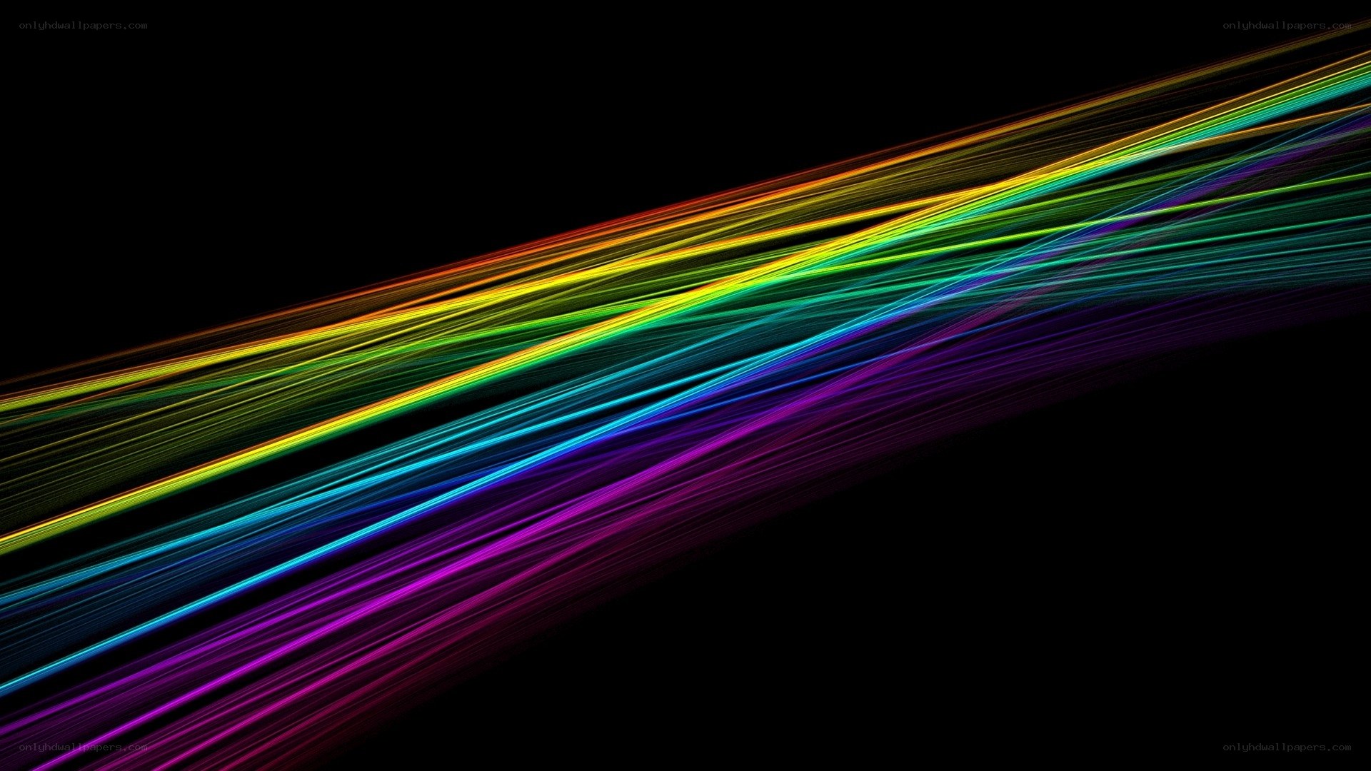 Rainbow light streaks