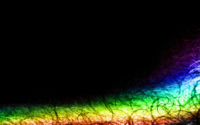Rainbow Light Streaks — Green