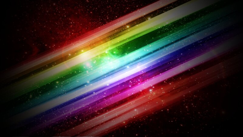 Rainbow Light Streaks — Red