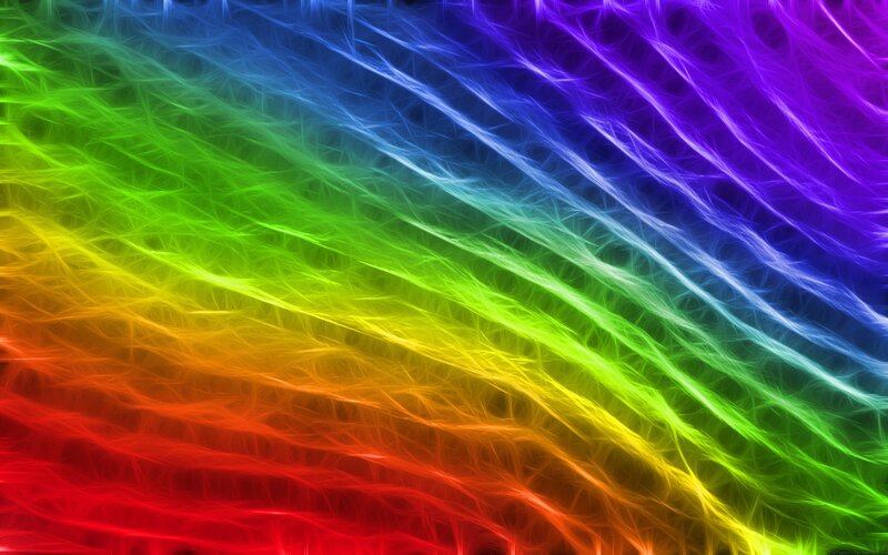 Rainbow Light Streaks — Red, Vibrant