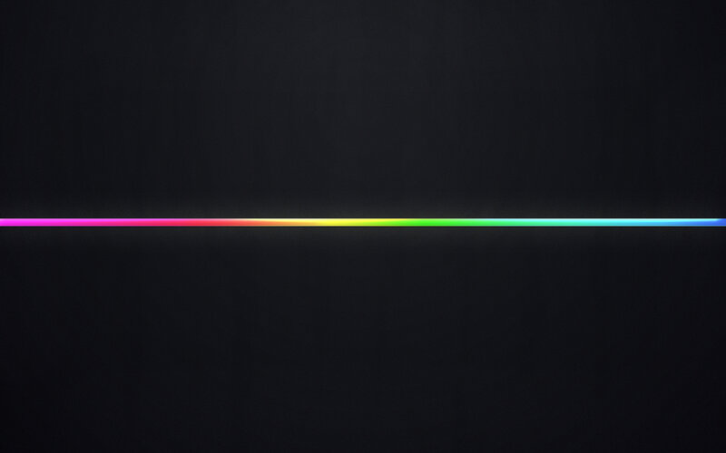 Rainbow Light Strip — Black