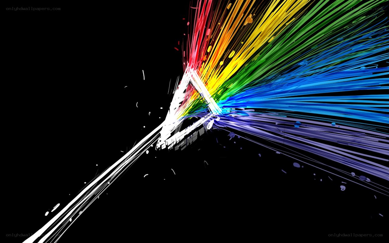 rainbow light through prism