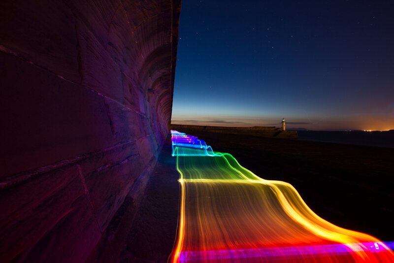 Rainbow Light Trail