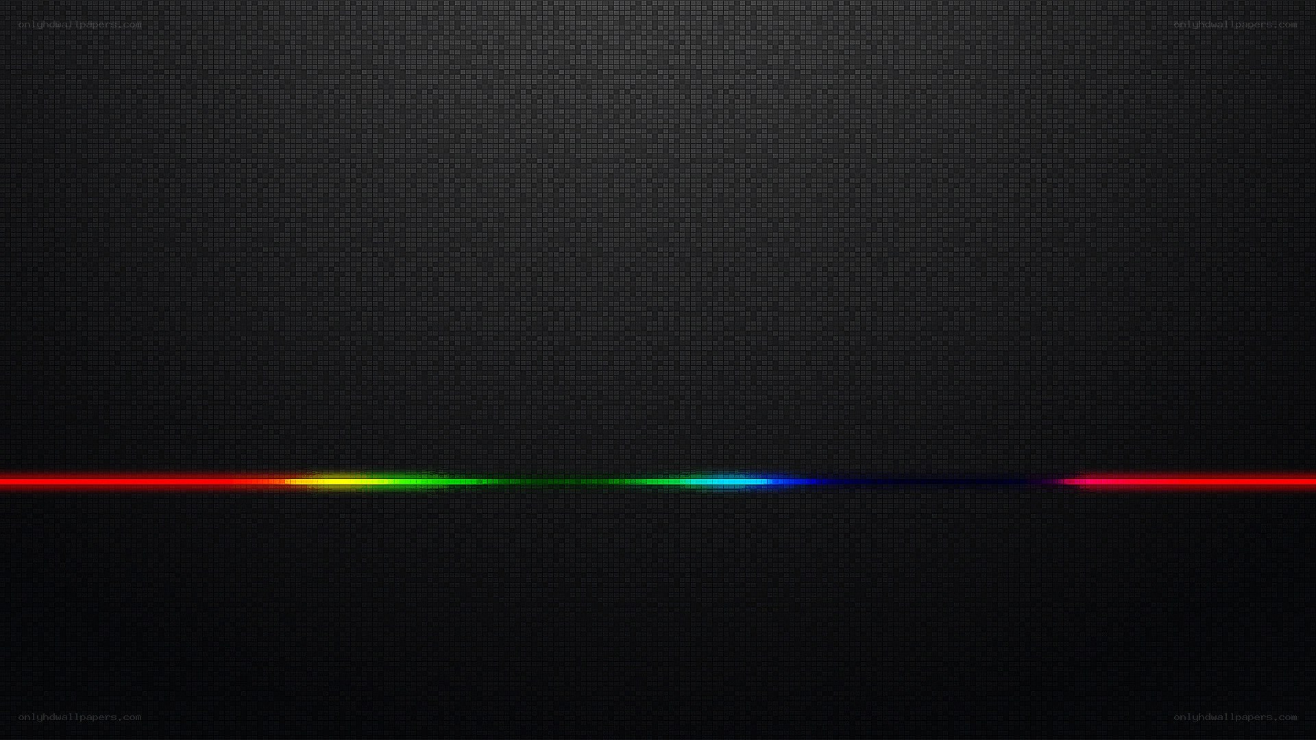 rainbow line on dark grid