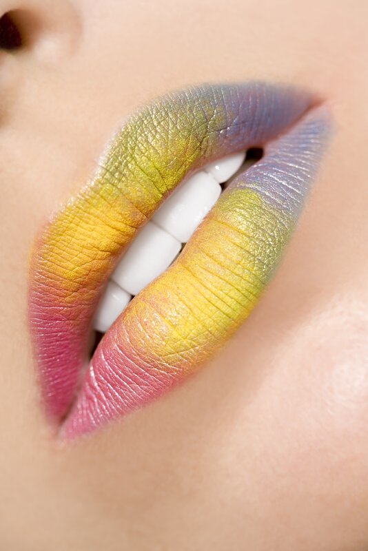 rainbow lips makeup