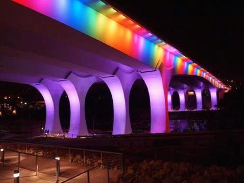 Rainbow-lit Bridge