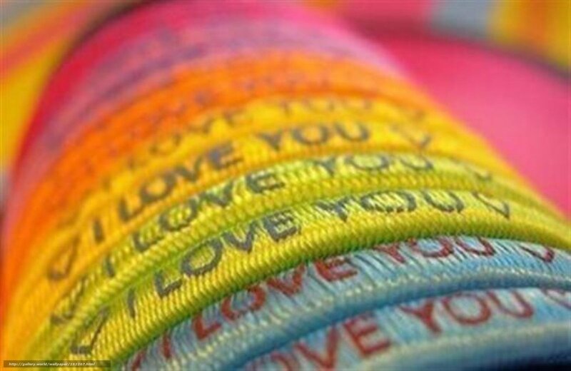 Rainbow love bracelets