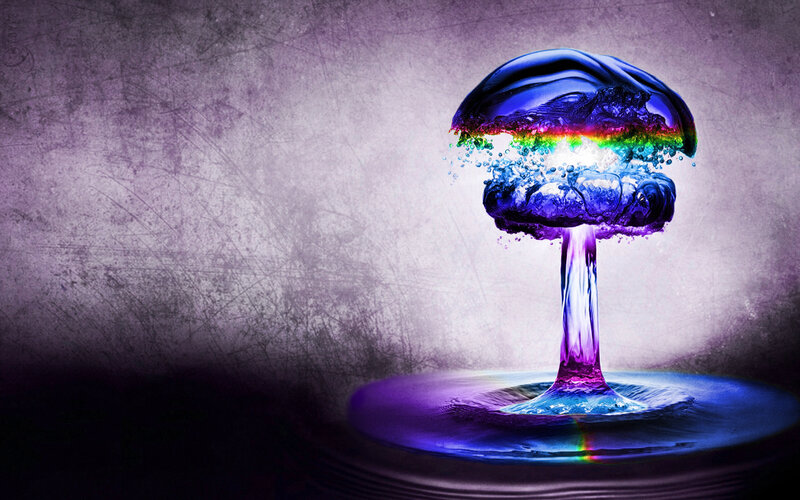 rainbow mushroom explosion