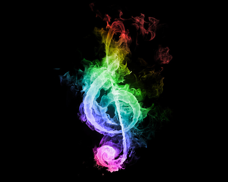 rainbow music note