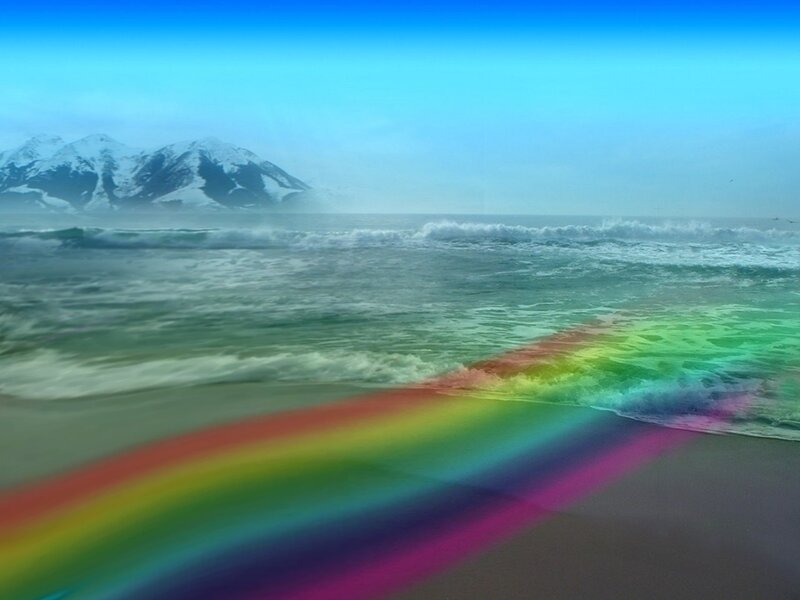 Rainbow on Beach