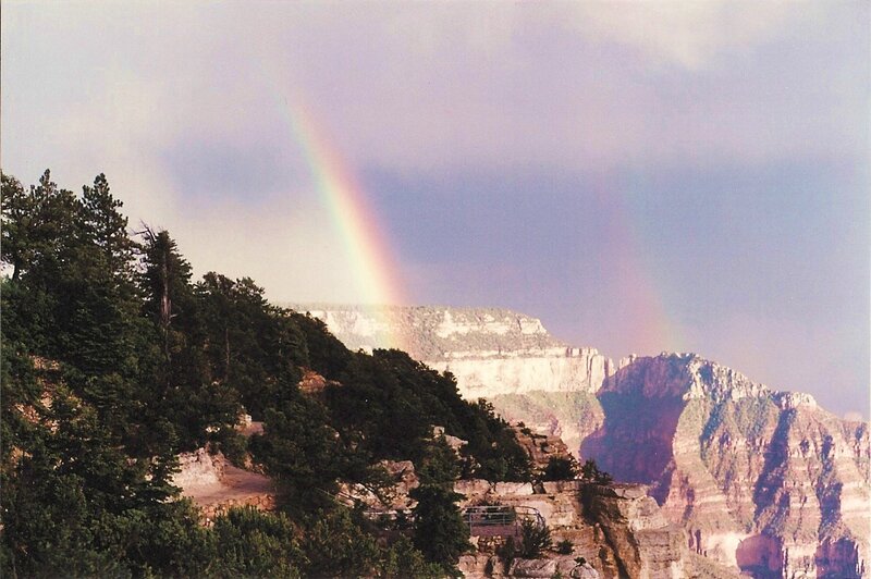 Rainbow over Canyon — Green