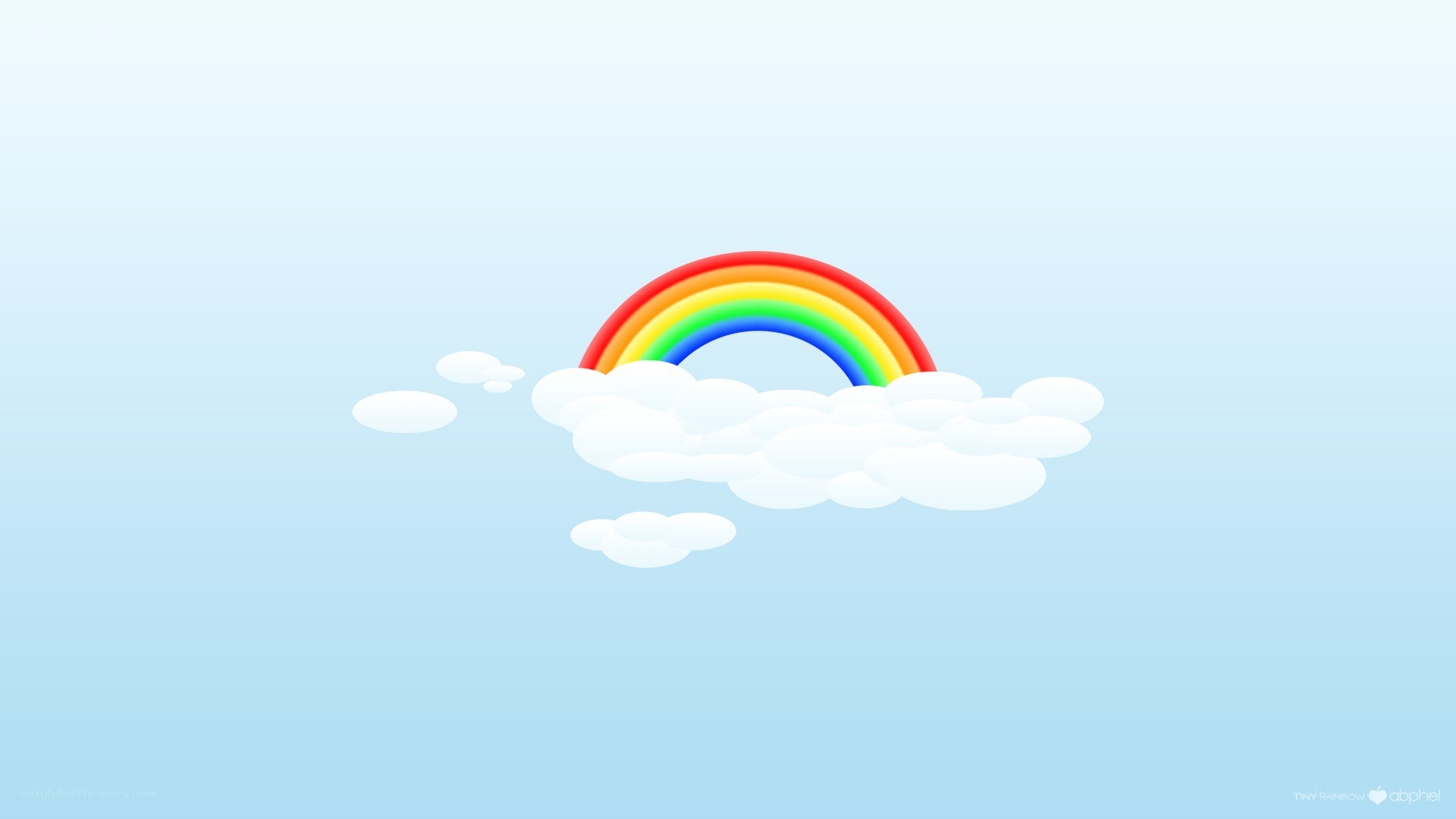 rainbow over clouds