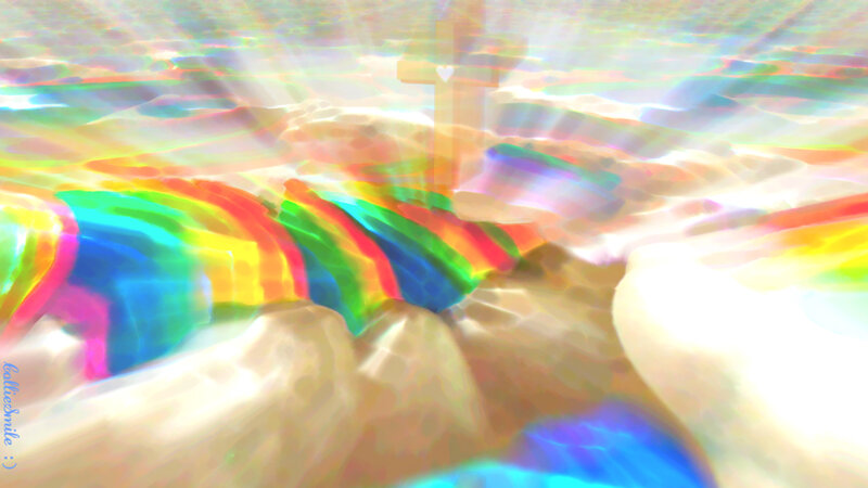 Rainbow over Cross