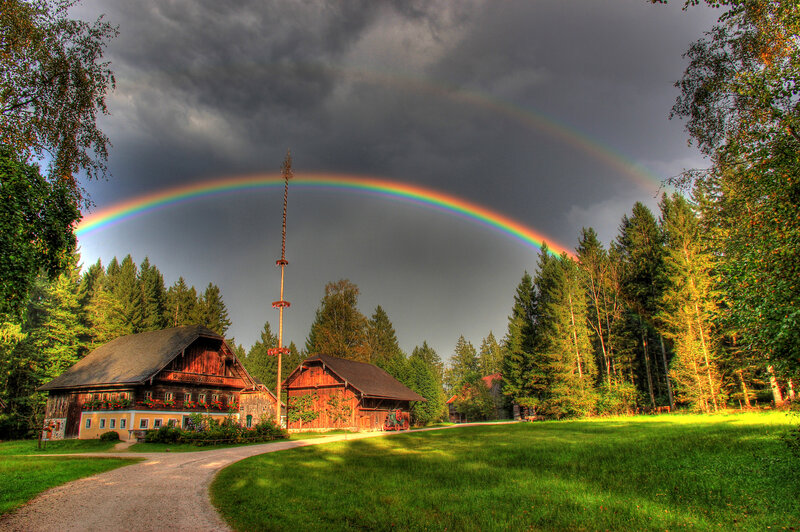 Rainbow over Farm