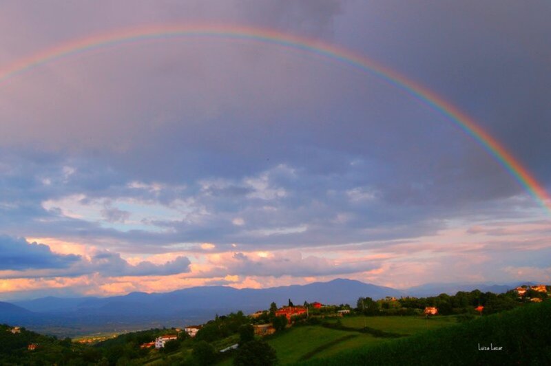 Rainbow over Hills — Purple