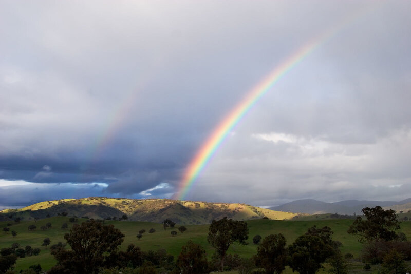 Rainbow over Hills