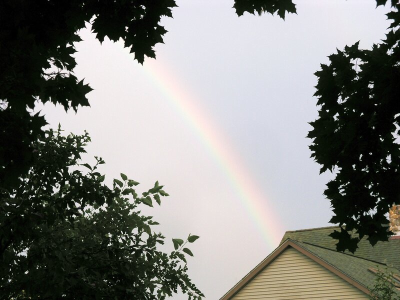 Rainbow over House