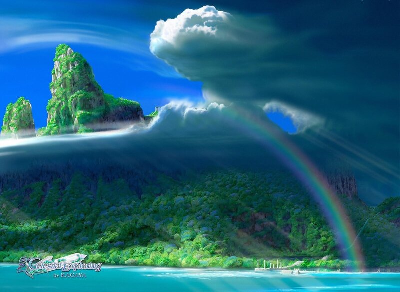Rainbow over Island