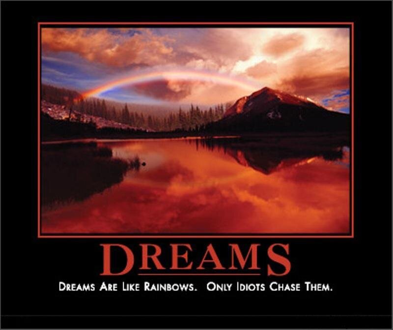 Rainbow over Lake — Red