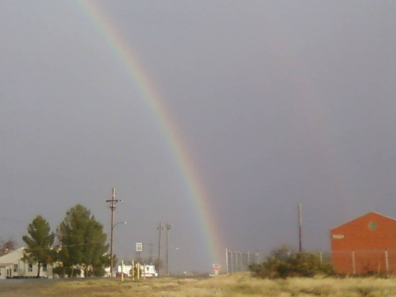 Rainbow over Landscape