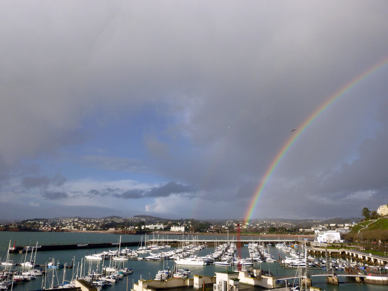 Rainbow over Marina