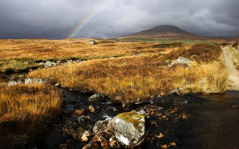 Rainbow over Moorland