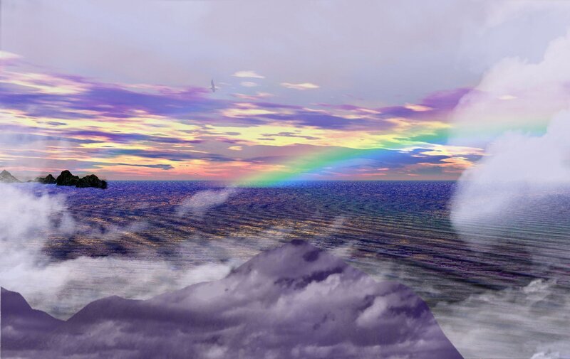 Rainbow over Ocean