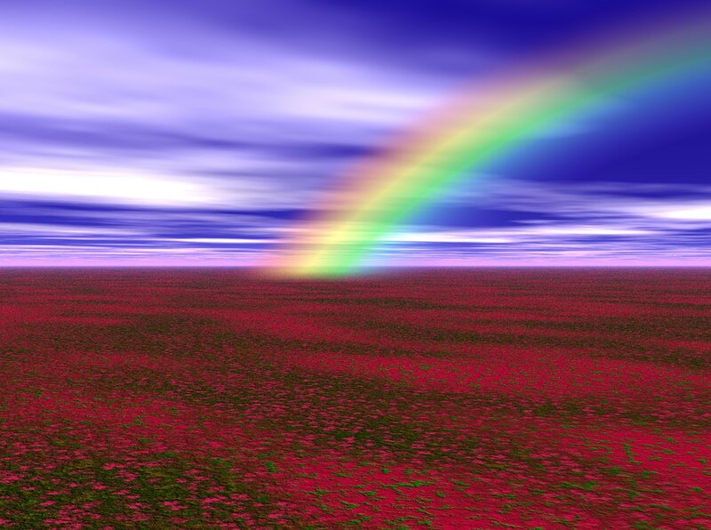 Rainbow over Red Field
