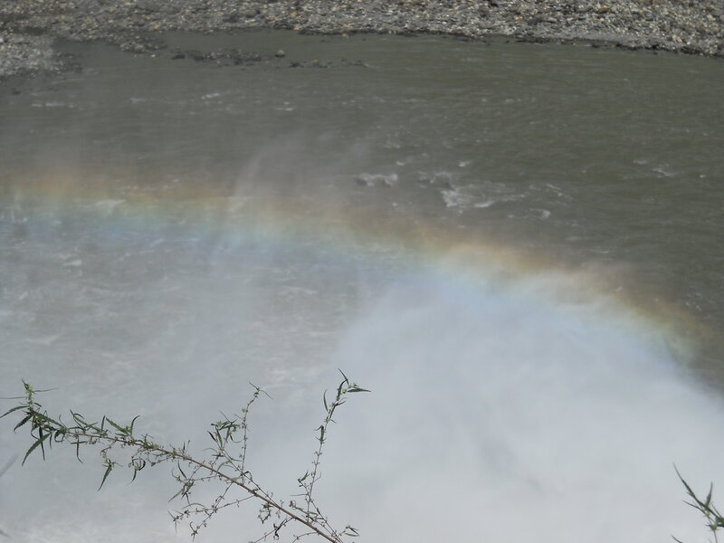 Rainbow over River — Gray