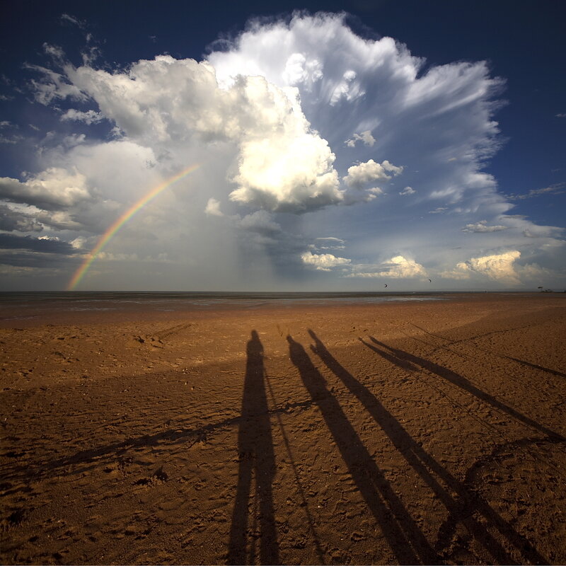 Rainbow over the beach