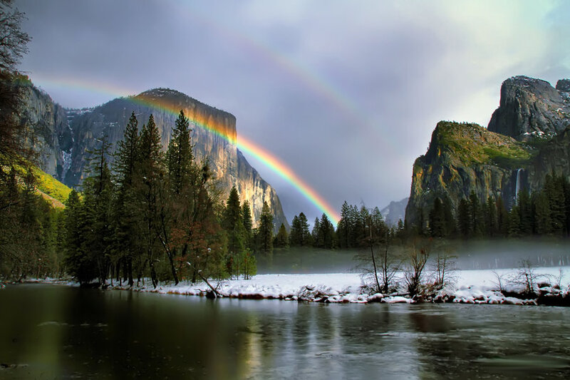 Rainbow over Valley