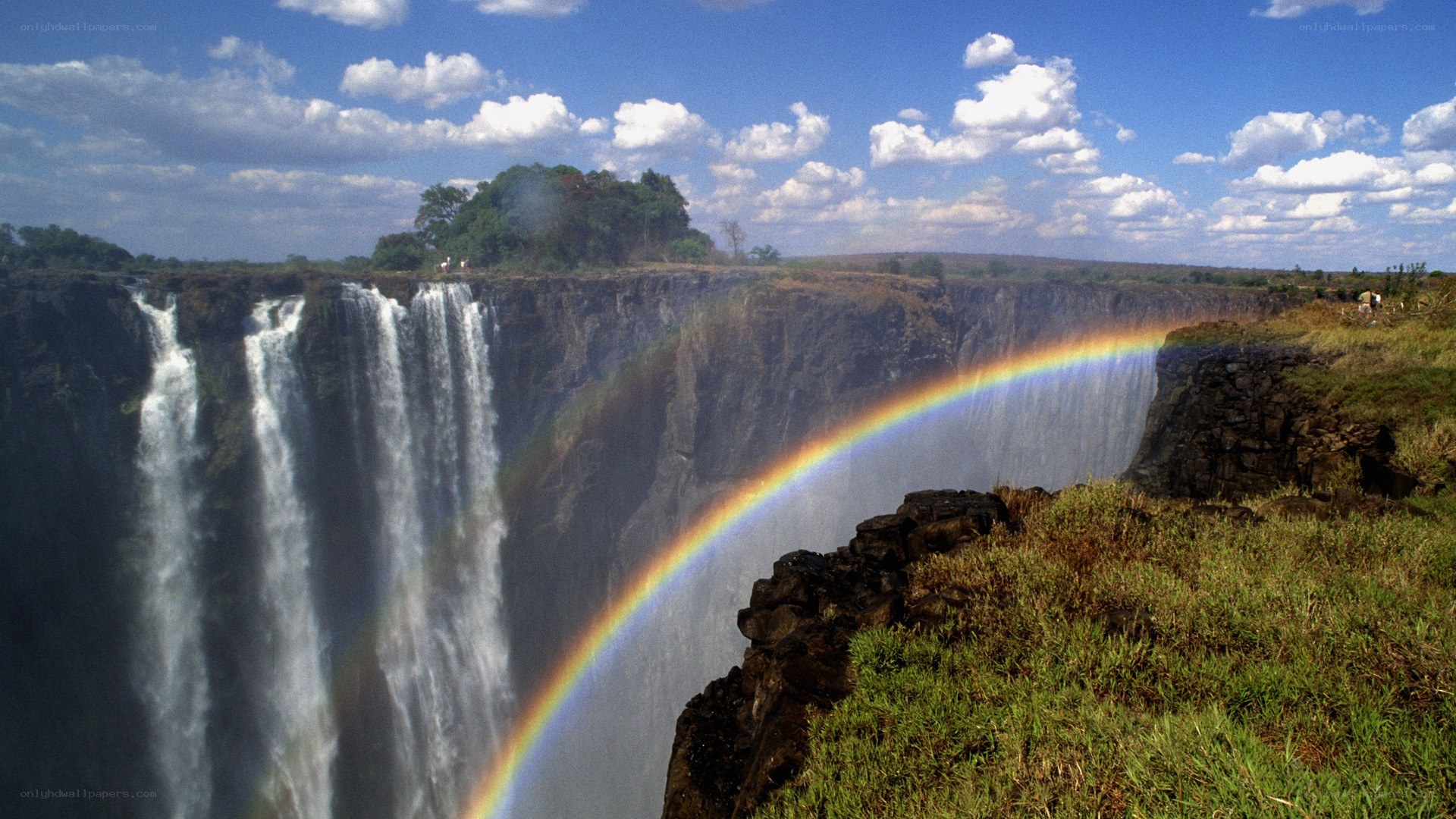 Rainbow over Victoria Falls