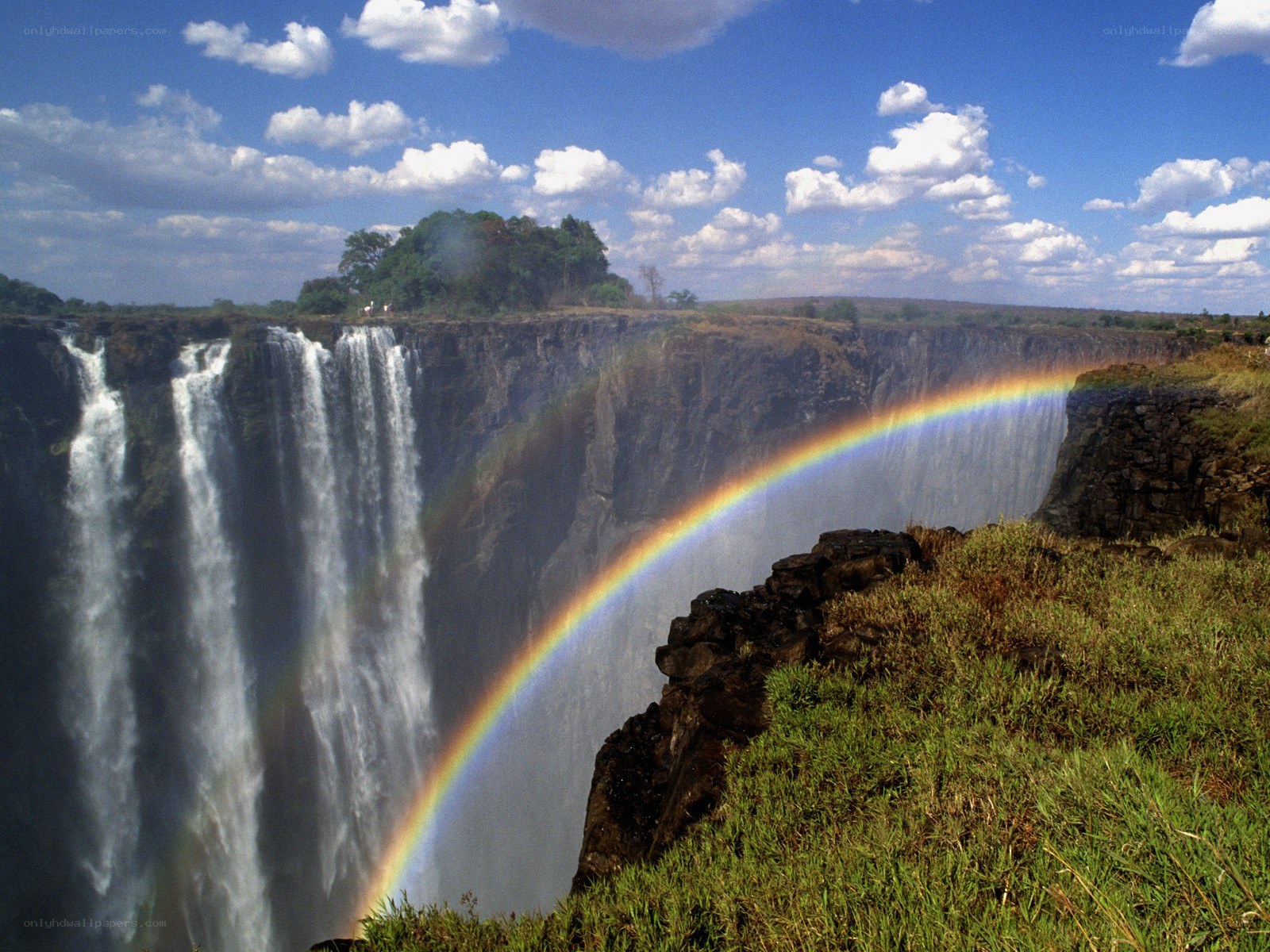 Rainbow over Victoria Falls