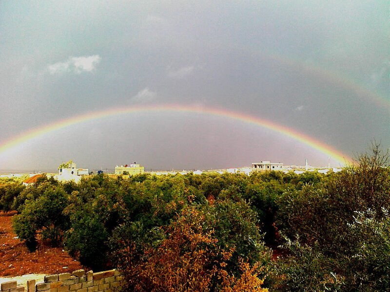 Rainbow over Village