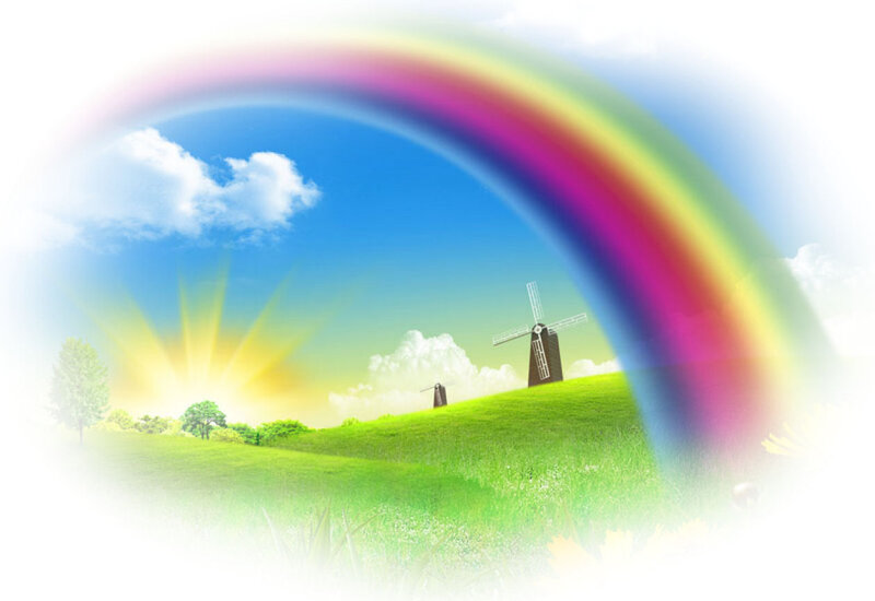 Rainbow over Windmills