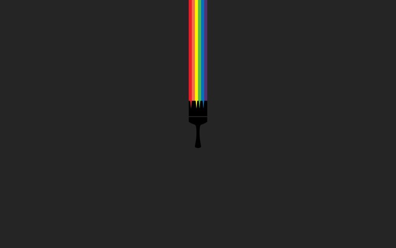 rainbow paintbrush