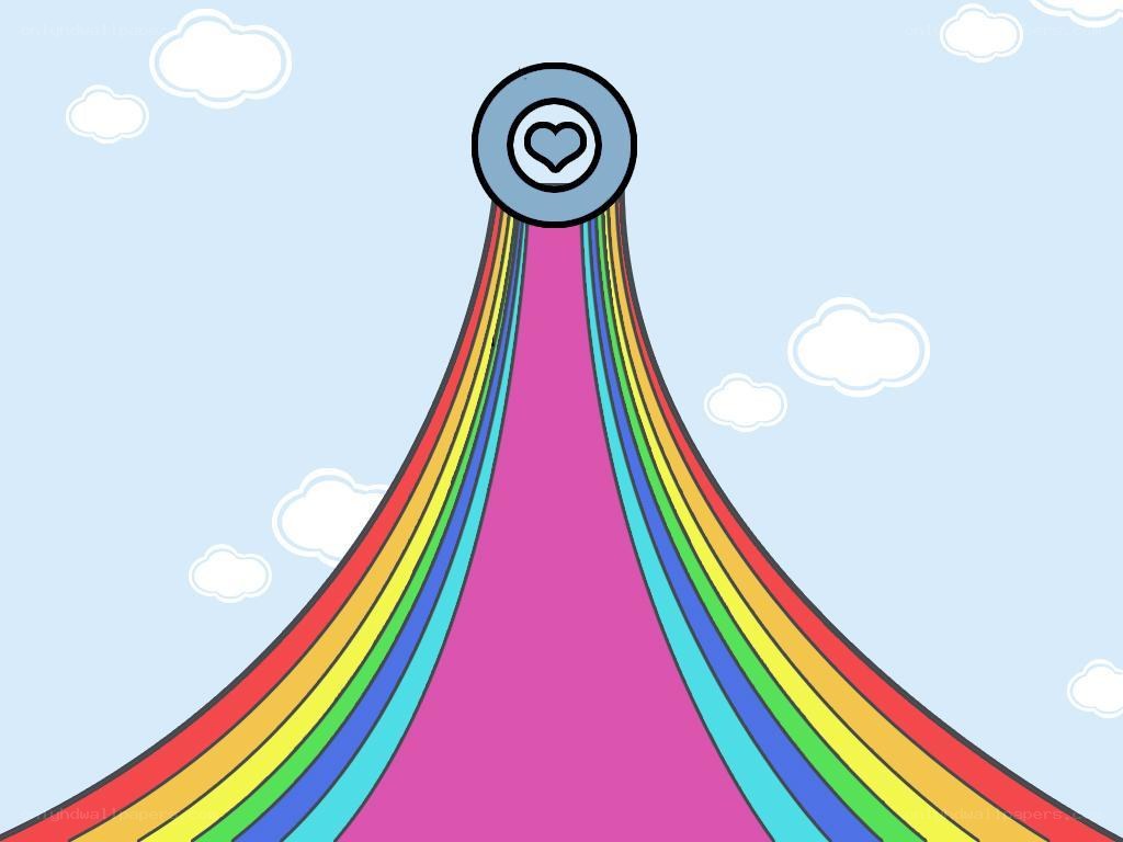 rainbow path to heart