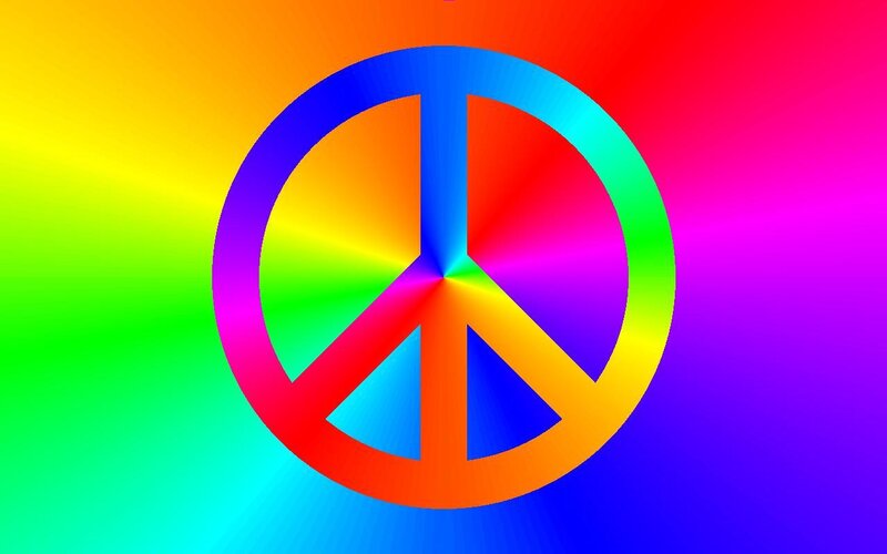 rainbow peace symbol