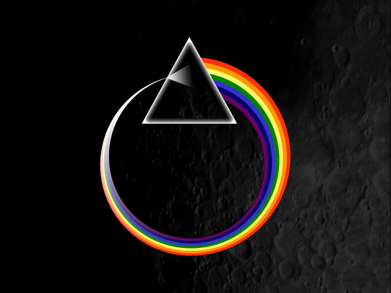 Rainbow Prism on Moon
