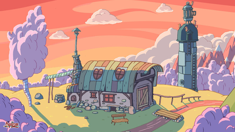 Rainbow-roofed House