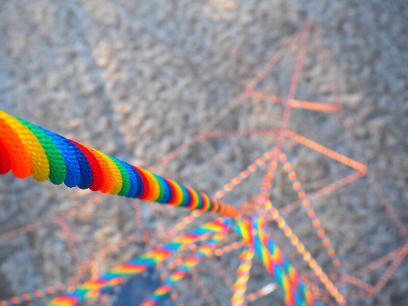 Rainbow Rope on Ground