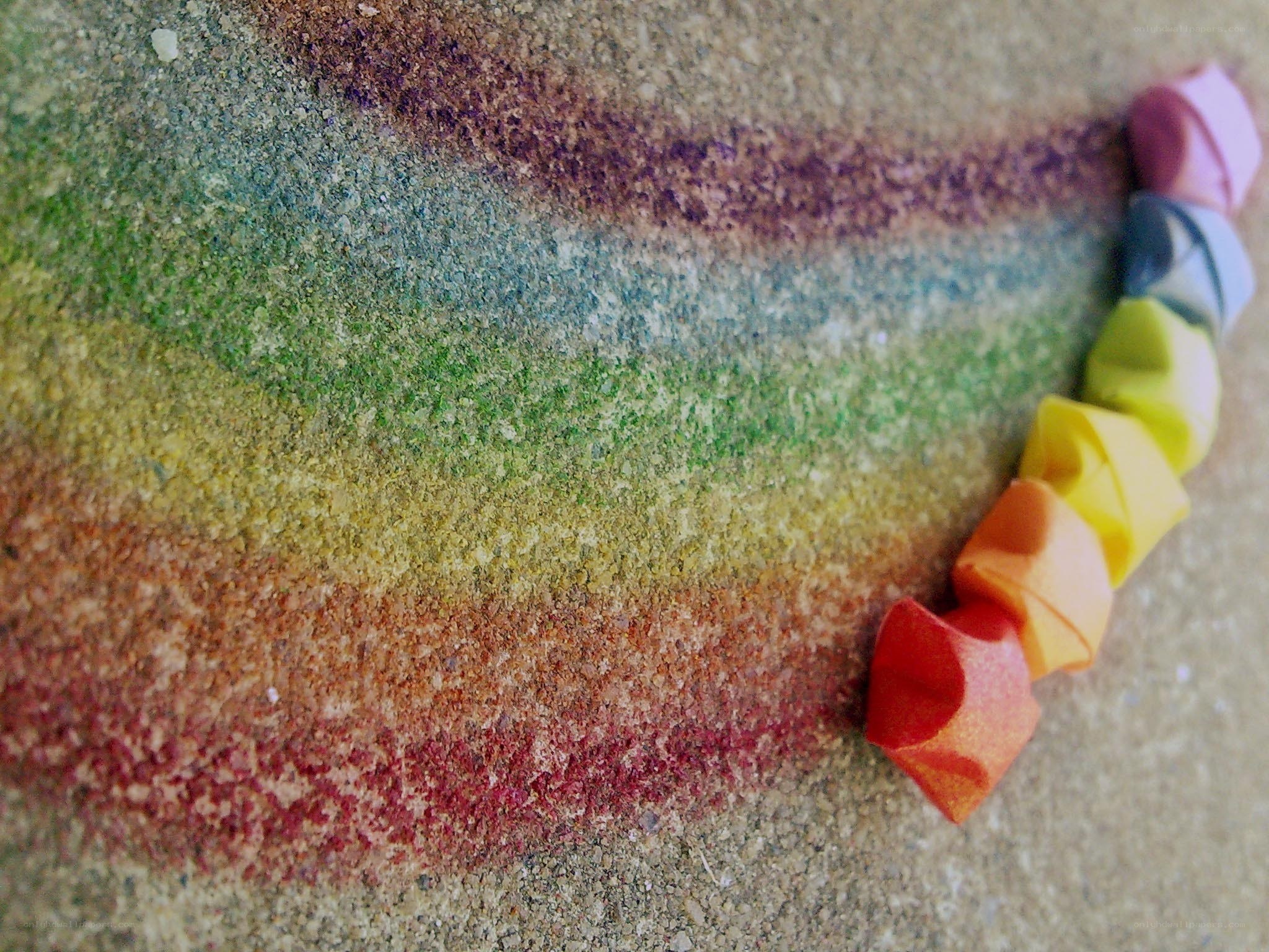 rainbow sand art