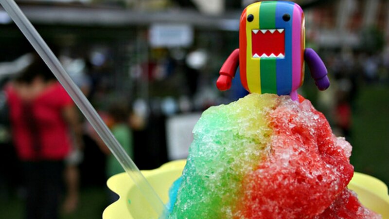 Rainbow Shaved Ice — Red
